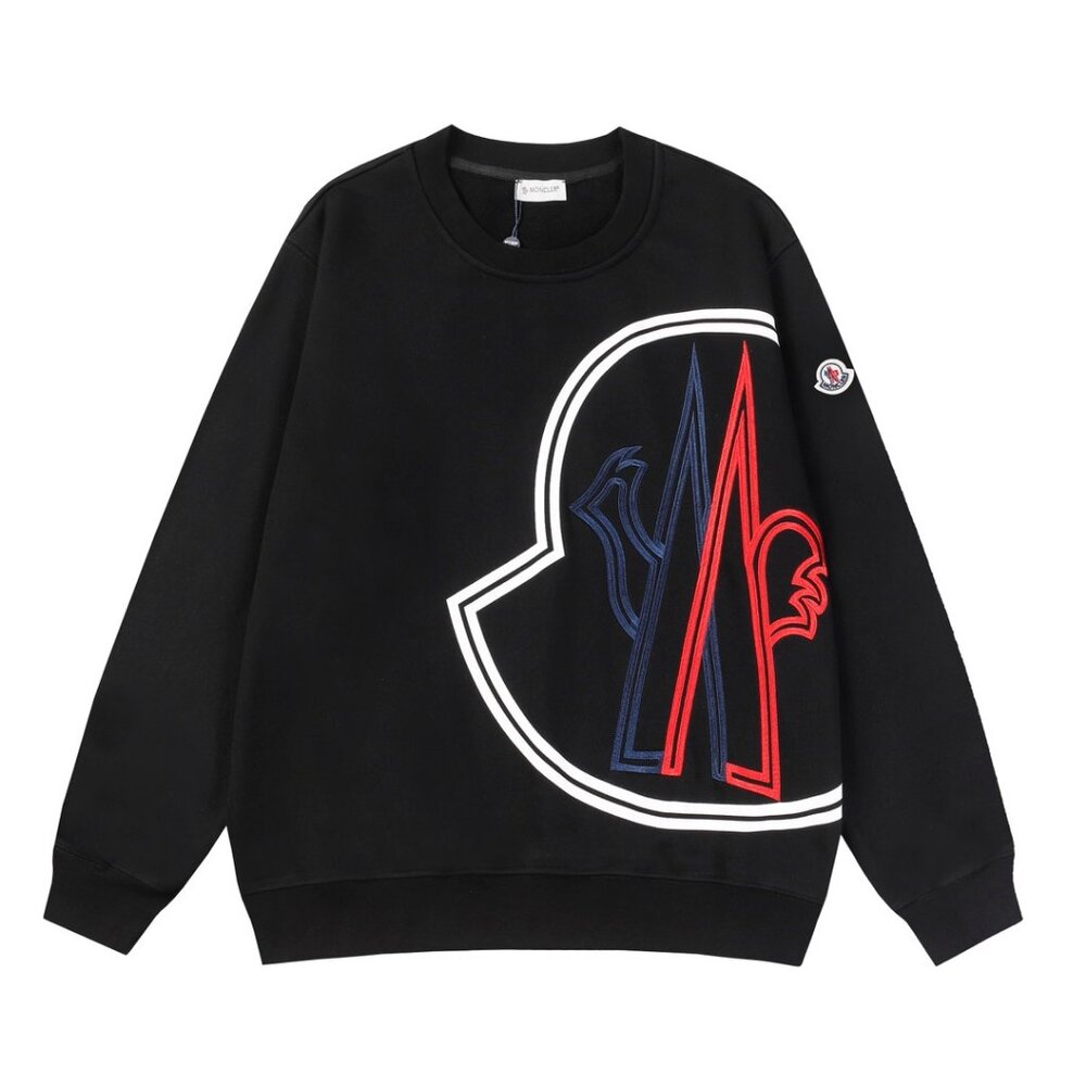 Moncler fashion printed crew-neck hoodie